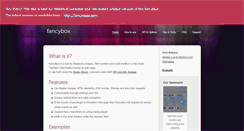Desktop Screenshot of fancybox.net
